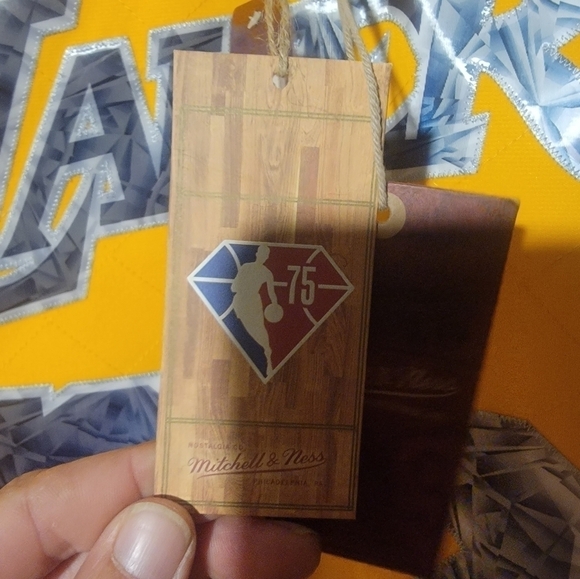 Magic Johnson Mitchell & Ness NBA 75th Anniv. 1984 Los Angeles Lakers Jersey 2XL - Picture 7 of 7